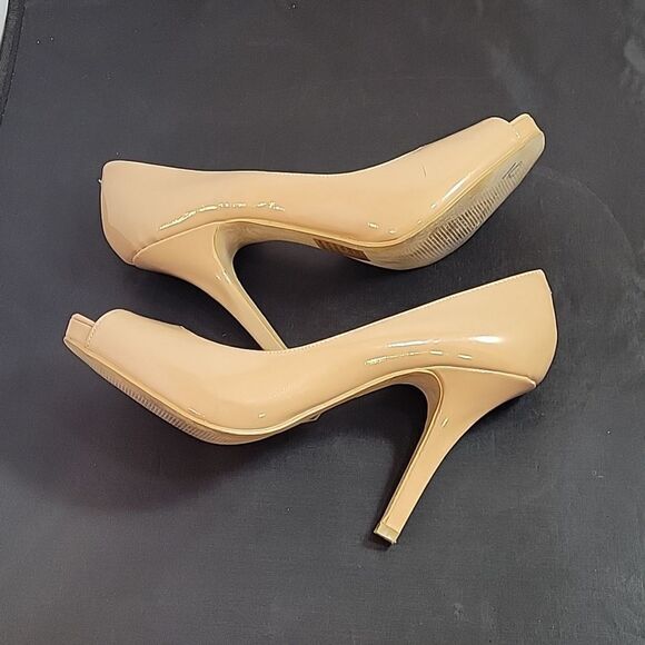 WOMEN"S IT’S OK PEEP TOE D'ORSAY HIGH HEEL STILETTOS PUMP SHOES - Picture 10 of 13